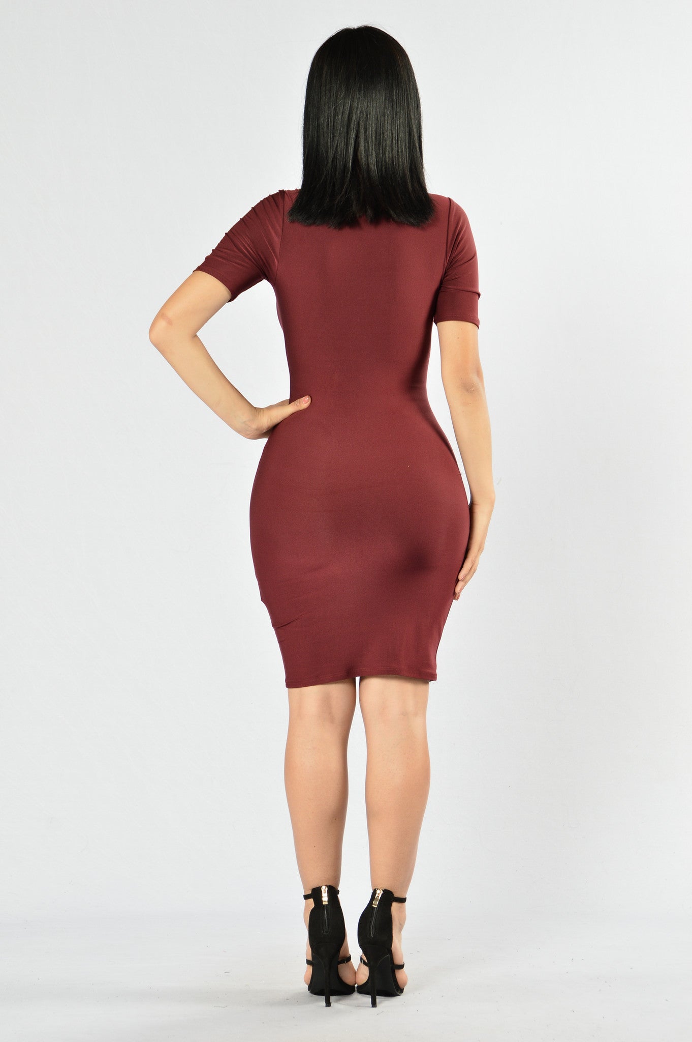 Avenger Dress - Burgundy