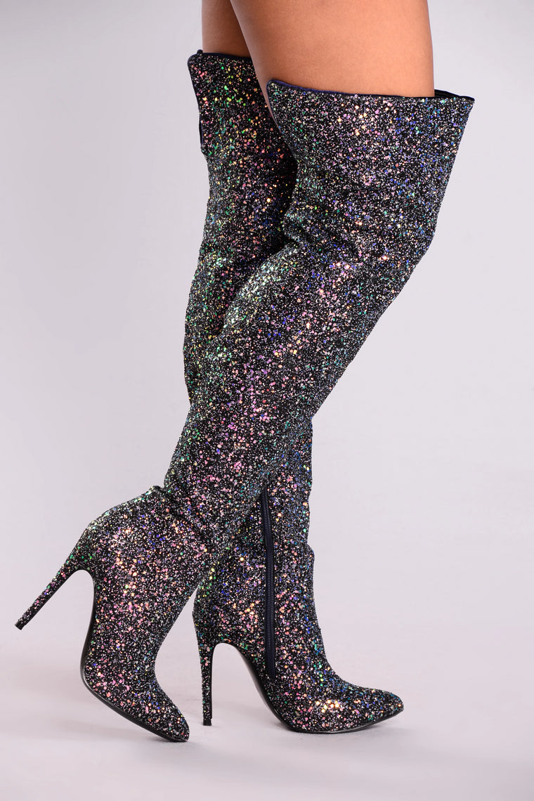 fashion nova glitter boots