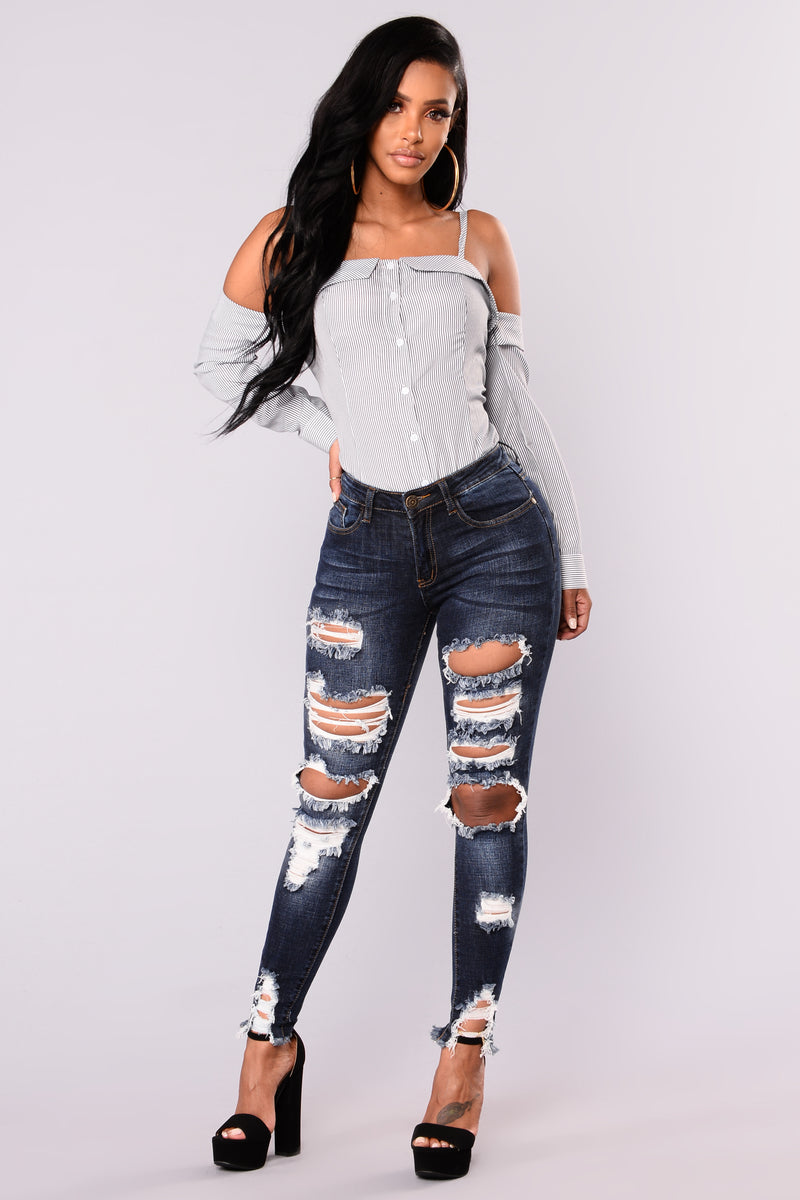 Bound To Glow Skinny Jeans - Dark Denim | Fashion Nova, Jeans | Fashion ...