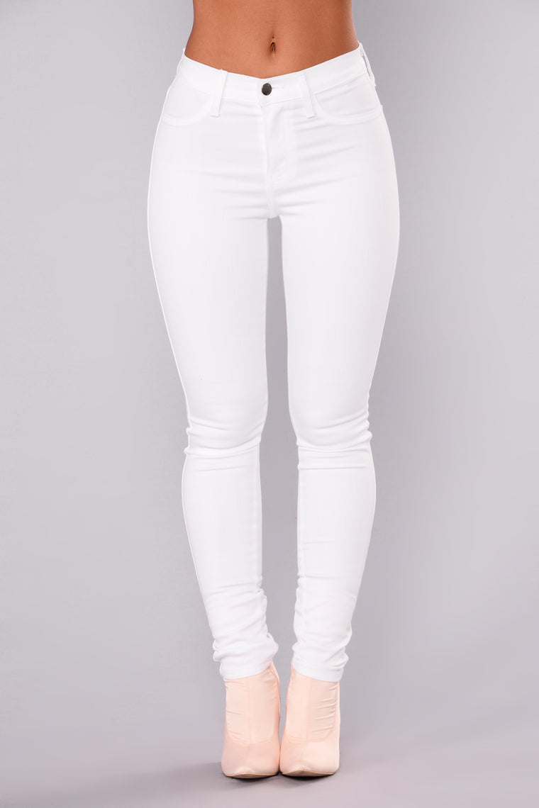 white jeans