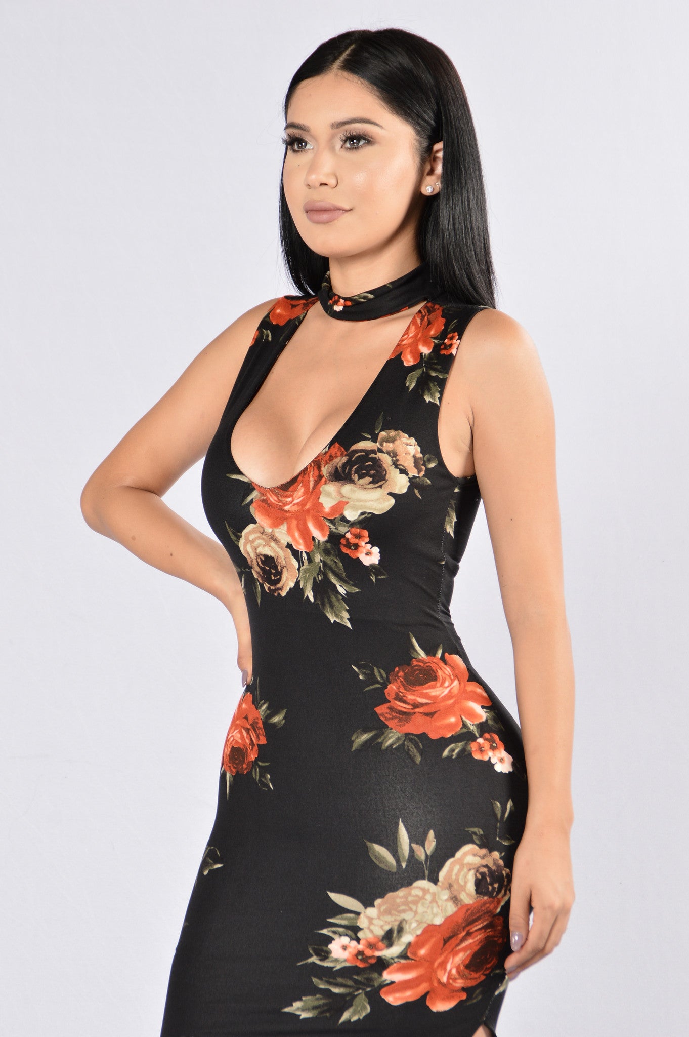 Cupid's Chokehold Dress - Black