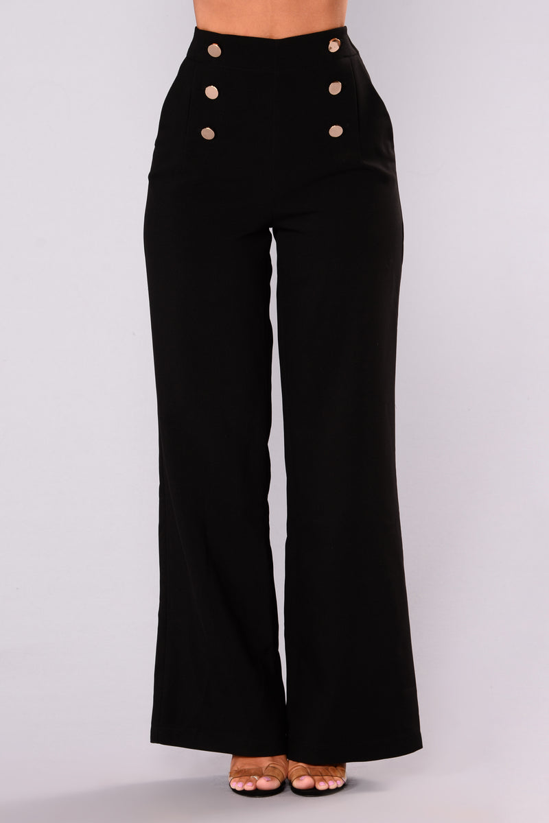 Josie Wide Leg Dressy Pants - Black | Fashion Nova, Pants | Fashion Nova