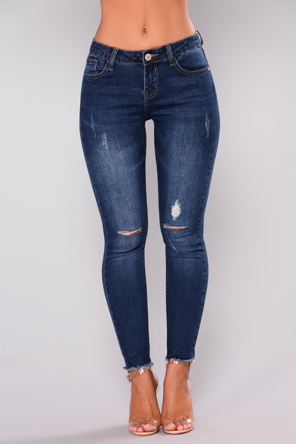 Kimberly Ankle Jeans - Dark Denim