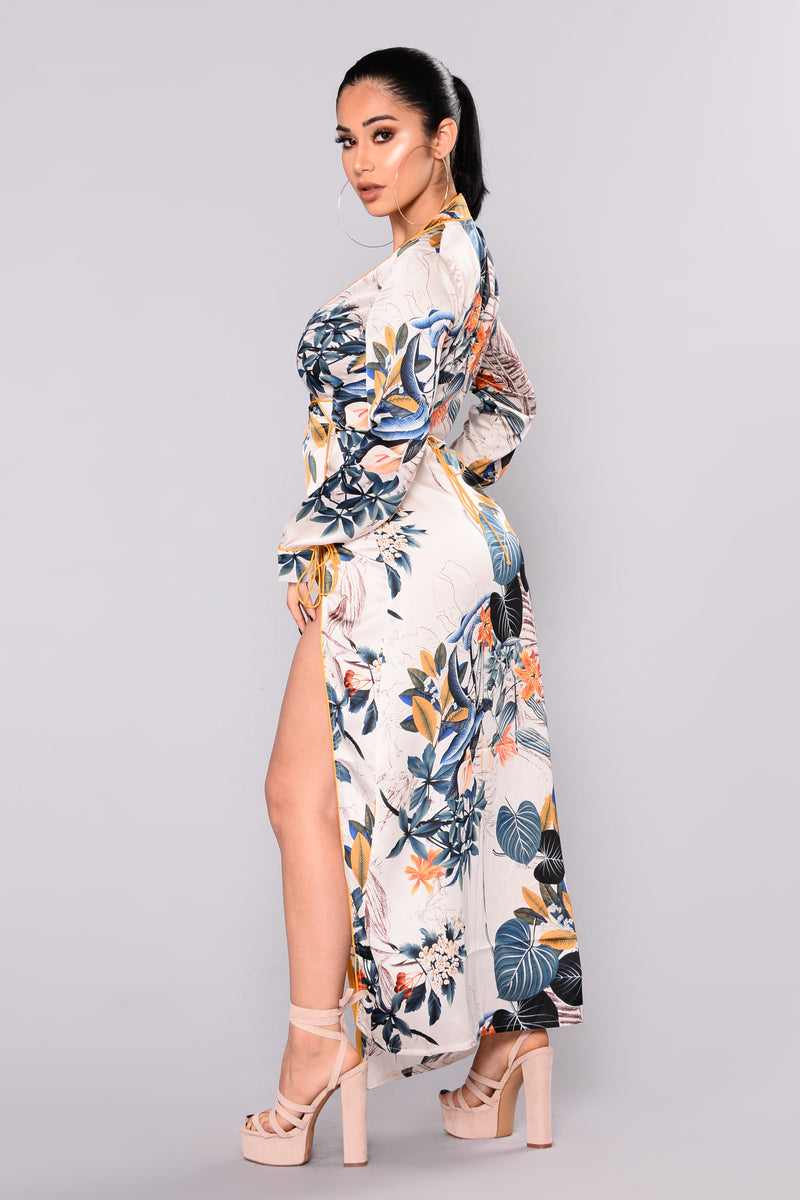 Island Oasis Kimono Dress - White | Fashion Nova, Dresses | Fashion Nova
