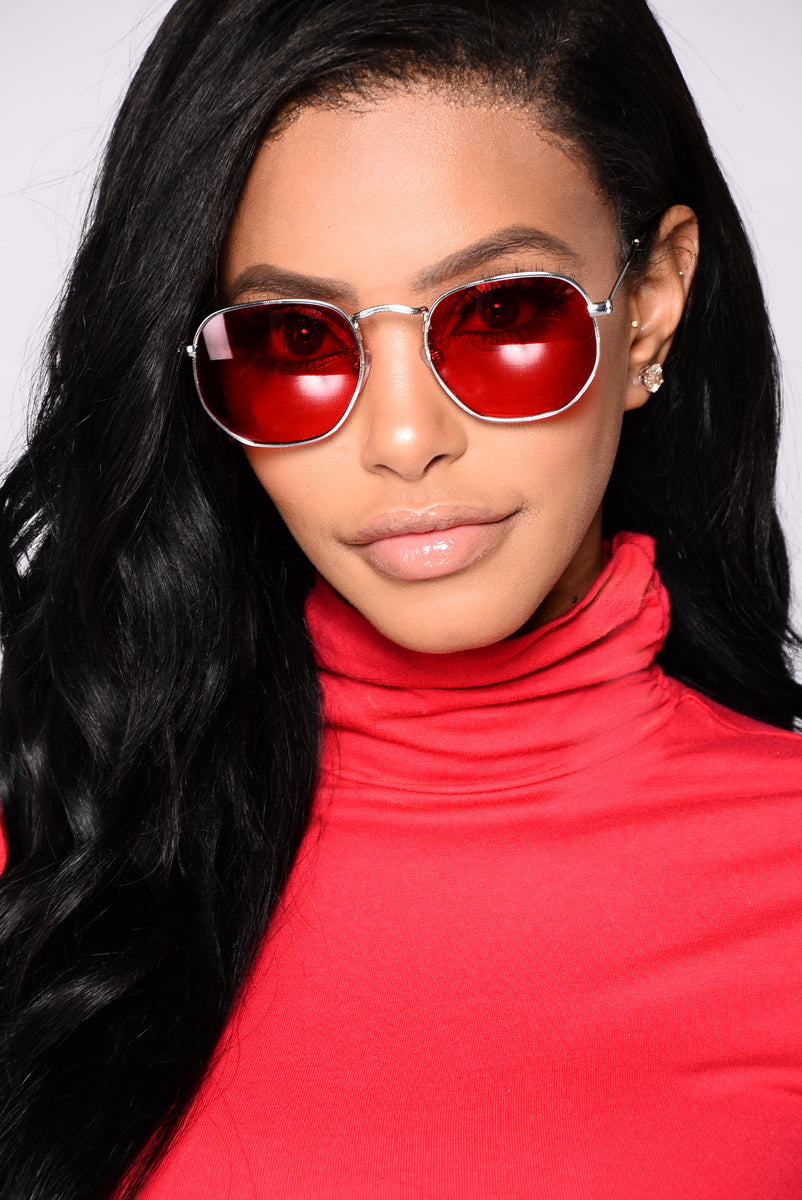 Color My World Sunglasses - Red | Fashion Nova, Sunglasses | Fashion Nova