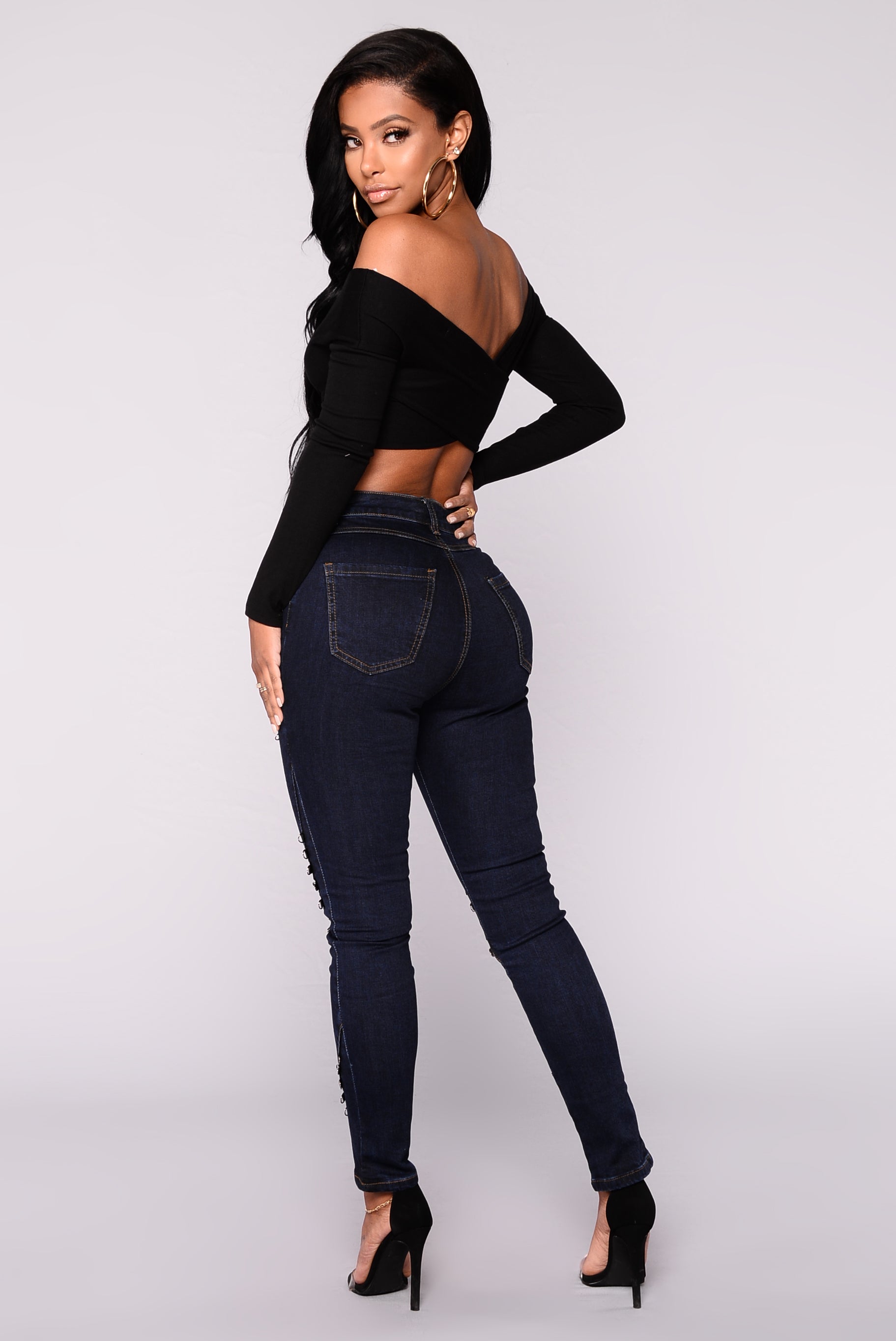 Darla Ring Jeans - Dark Blue Wash – Fashion Nova