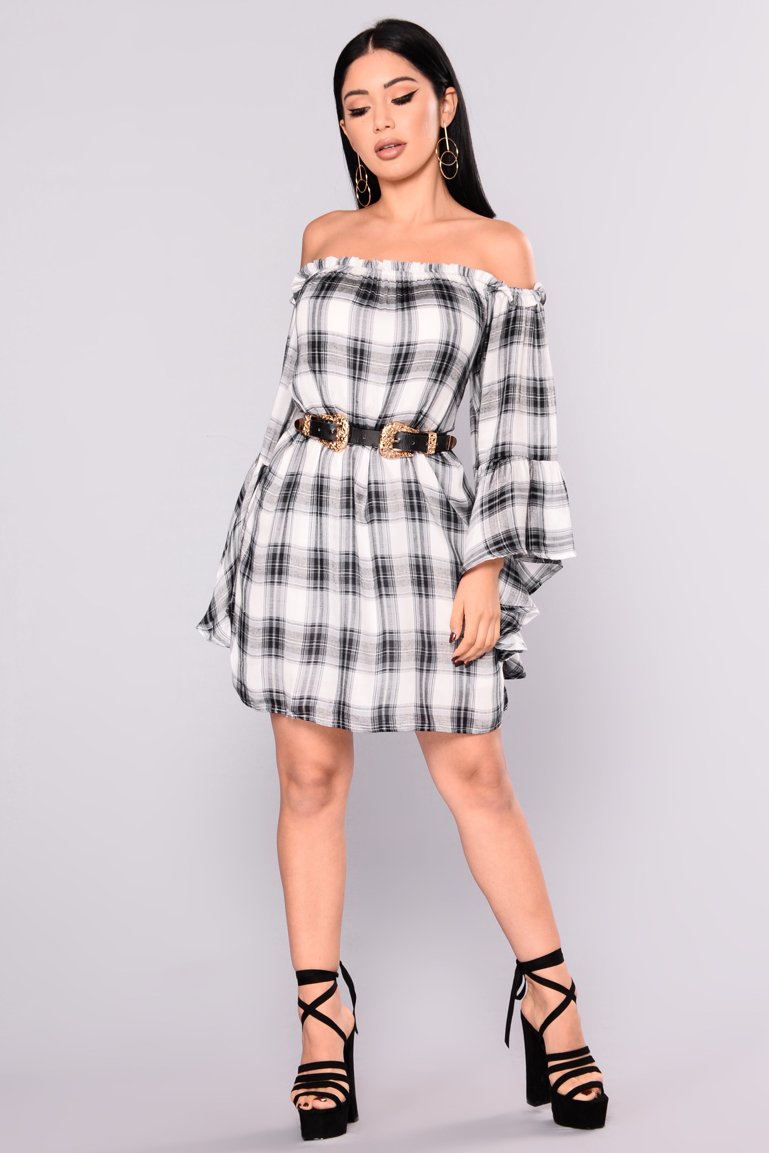 burberry plaid dress fashion nova