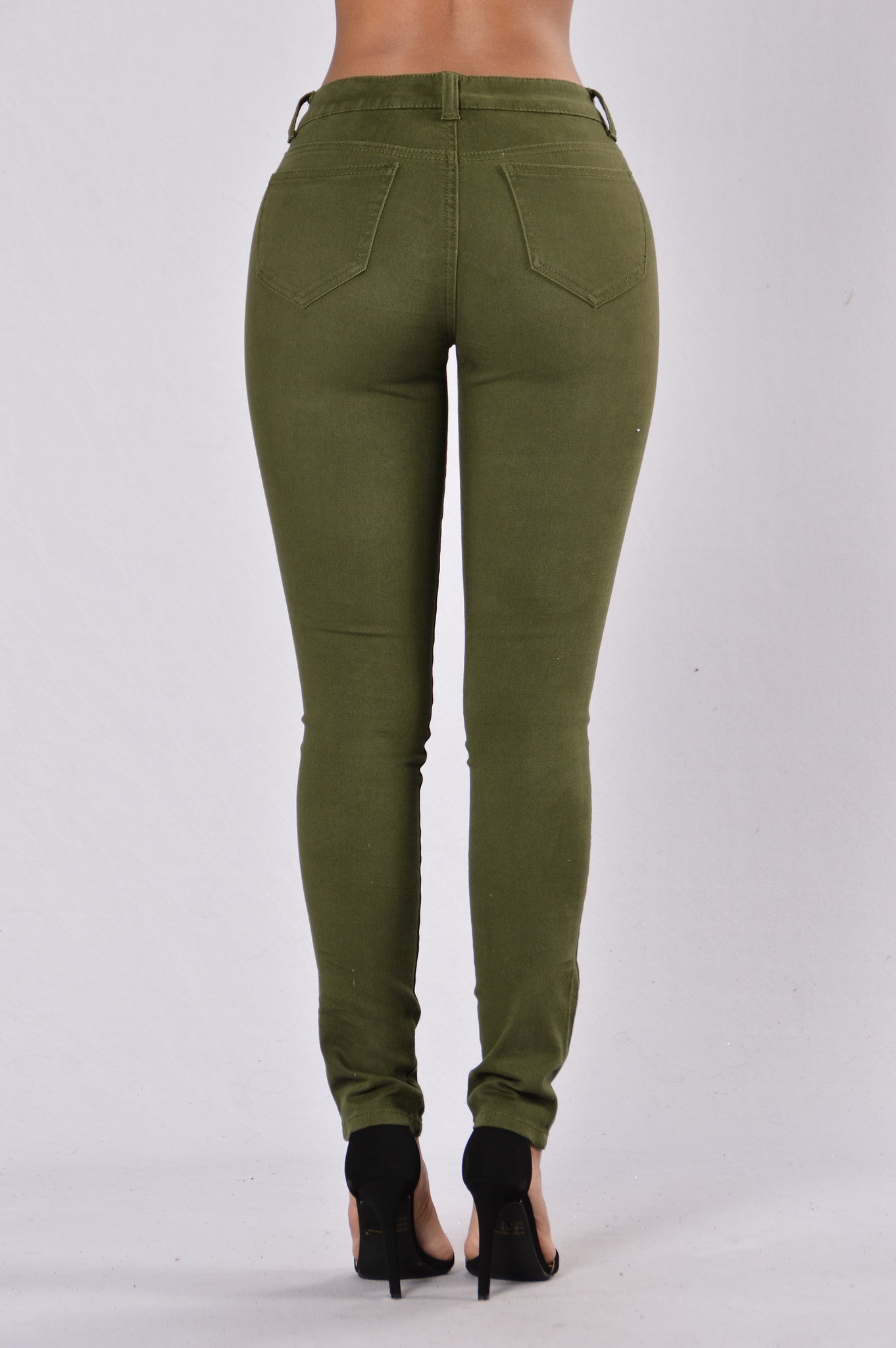 Cadet Babe Skinny Jeans - Utility Green