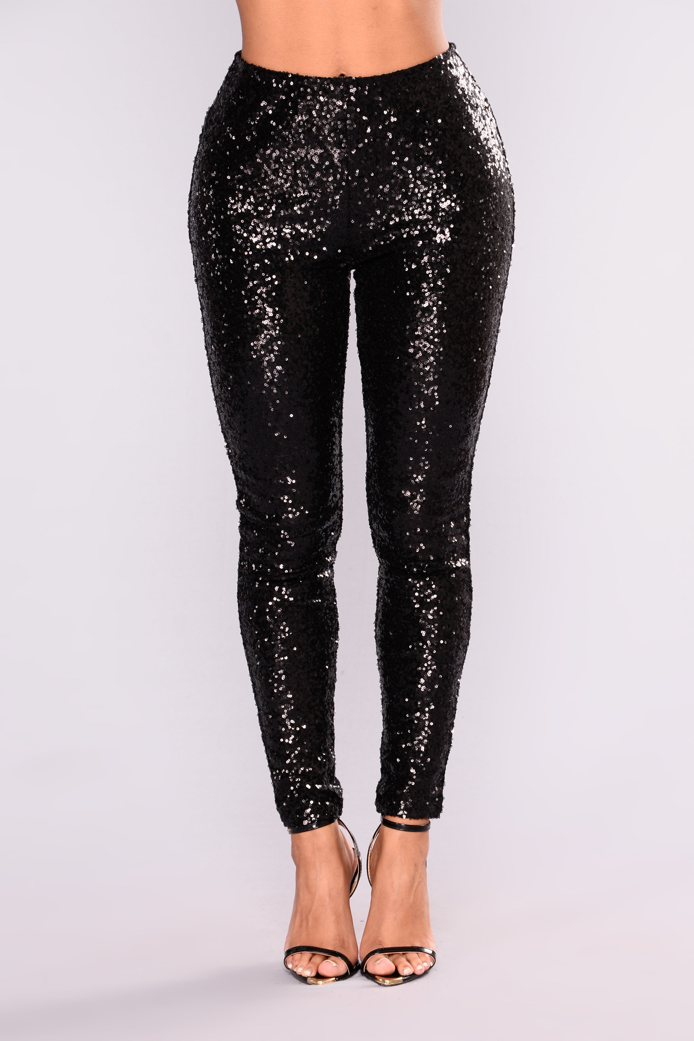 Black Glitter Leggings