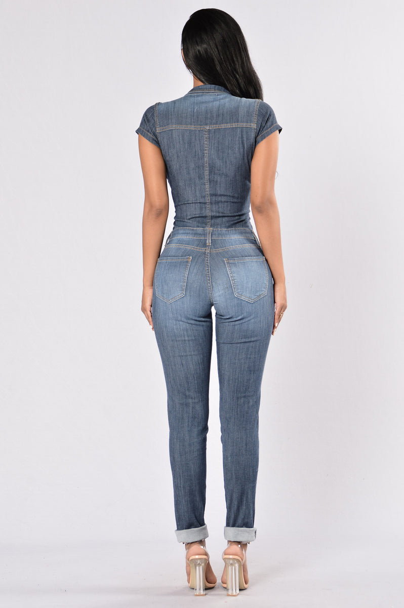 Jump Into Denim Jumpsuit - Dark Indigo | Fashion Nova, Jumpsuits ...