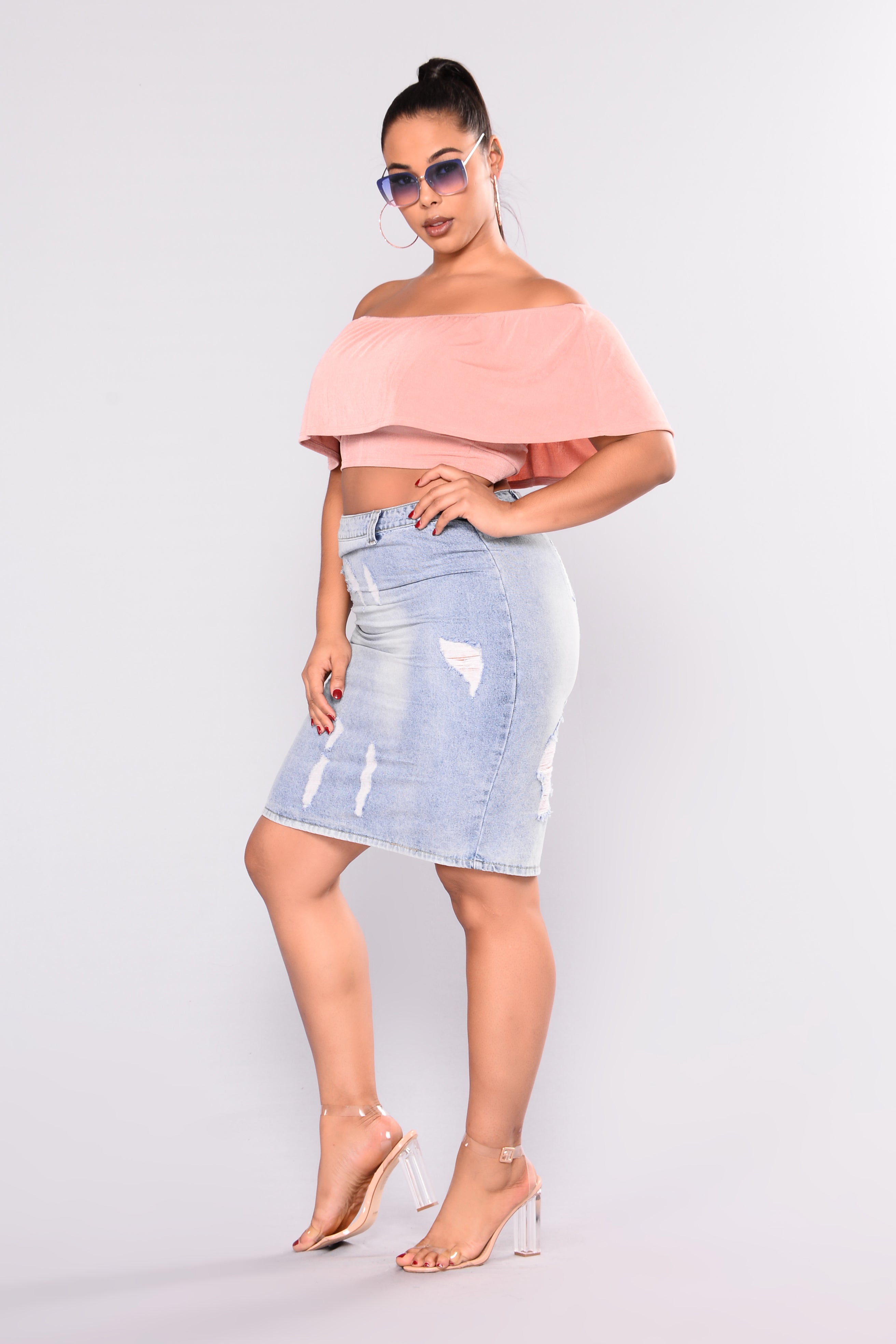 Layni Denim Skirt - Denim