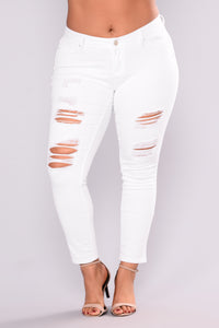 Vielka Skinny Jeans - White – Fashion Nova