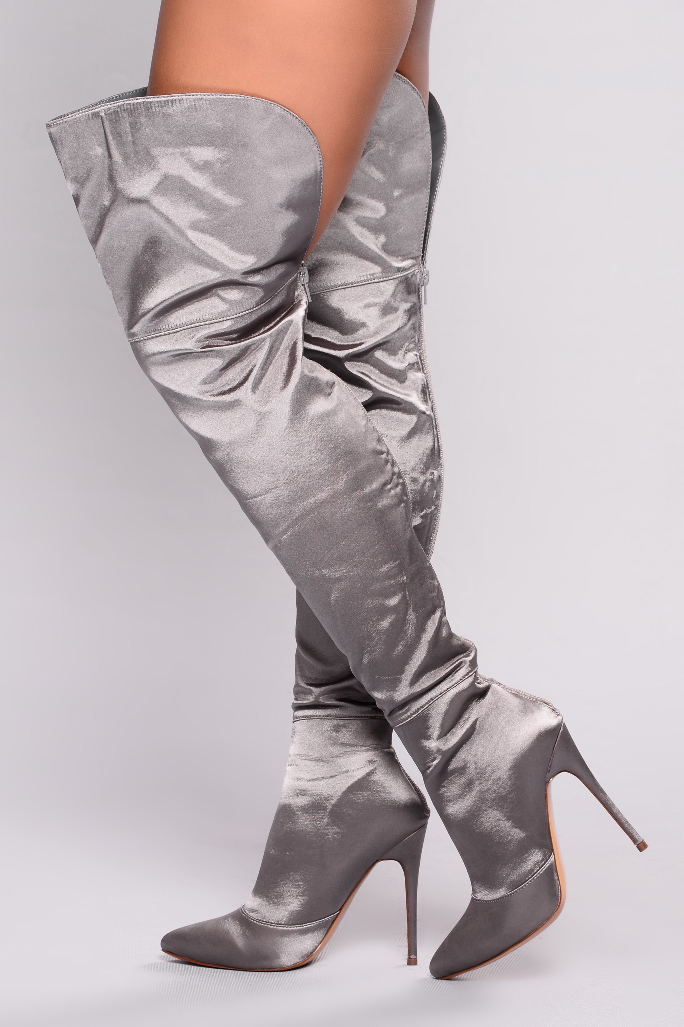 fashion nova silver boots