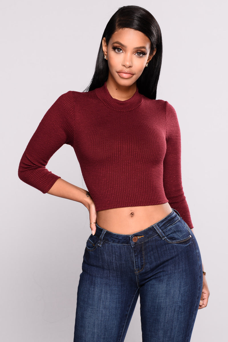 Bow Down Top - Burgundy | Fashion Nova, Knit Tops | Fashion Nova