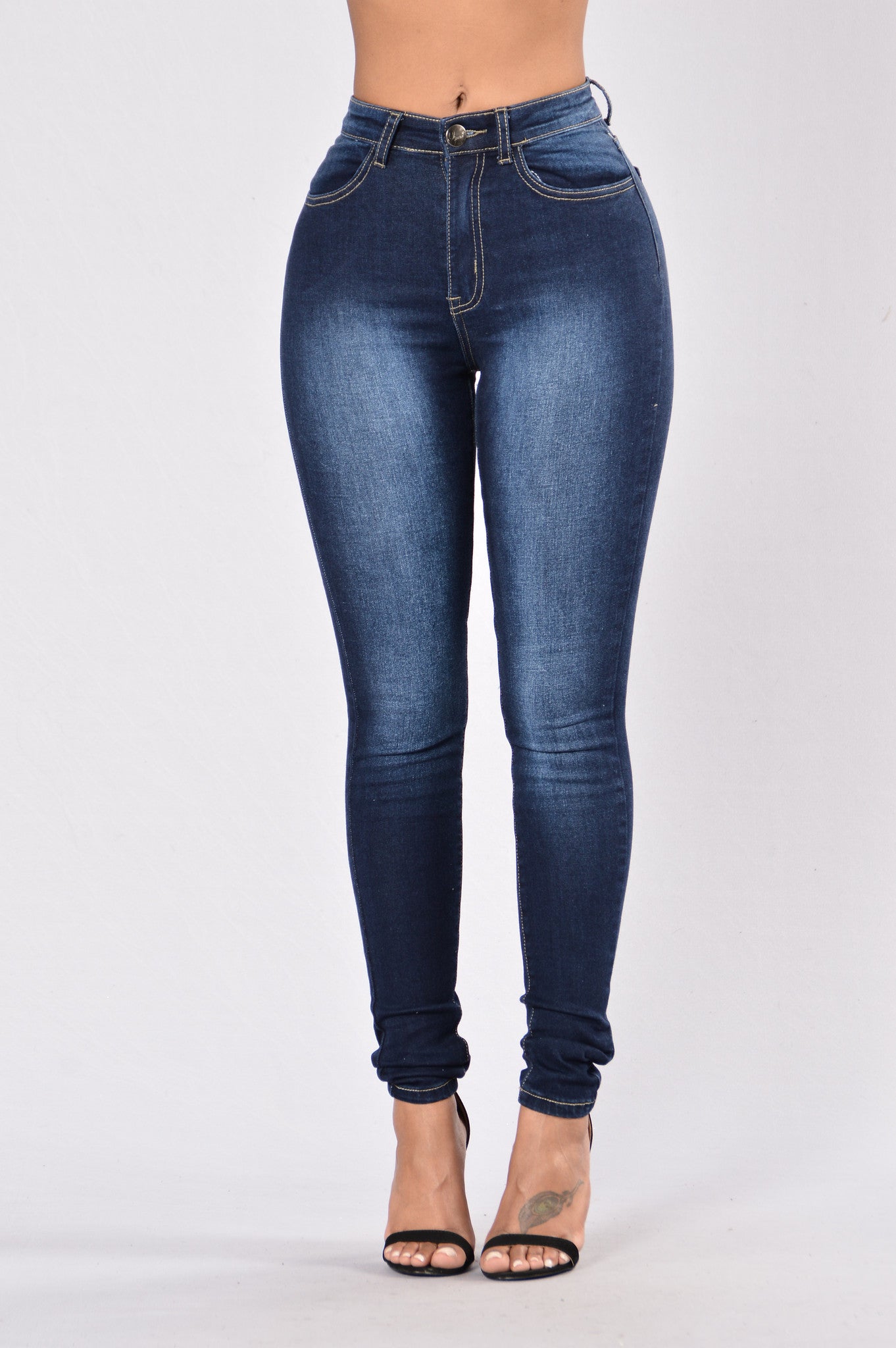 Now and Later High Waist Jean - Dark