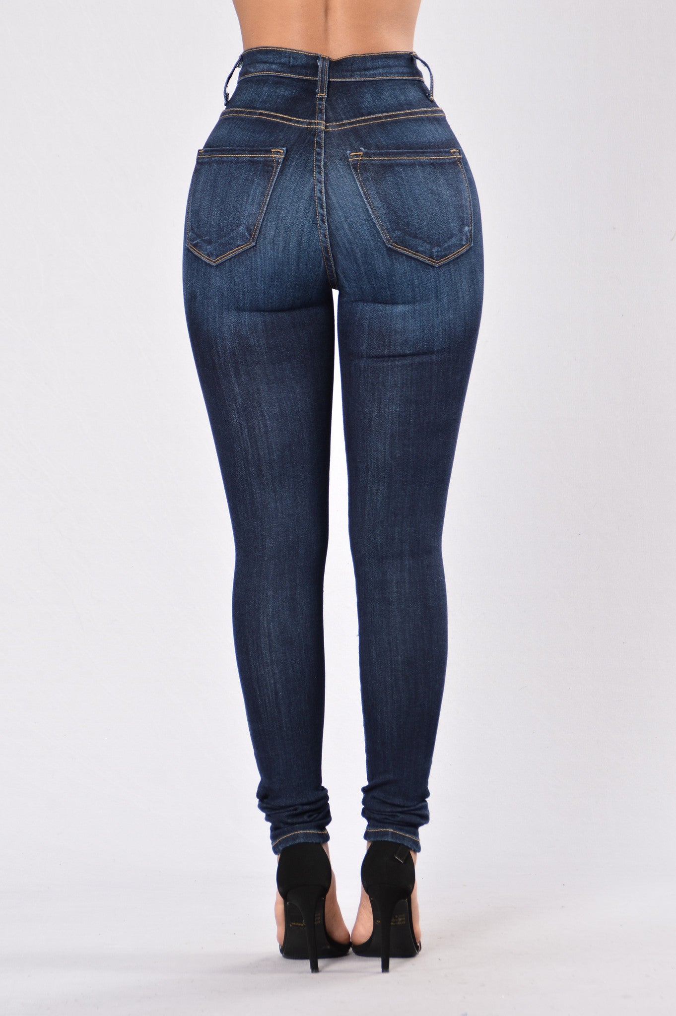 Push My Buttons Jeans - Dark