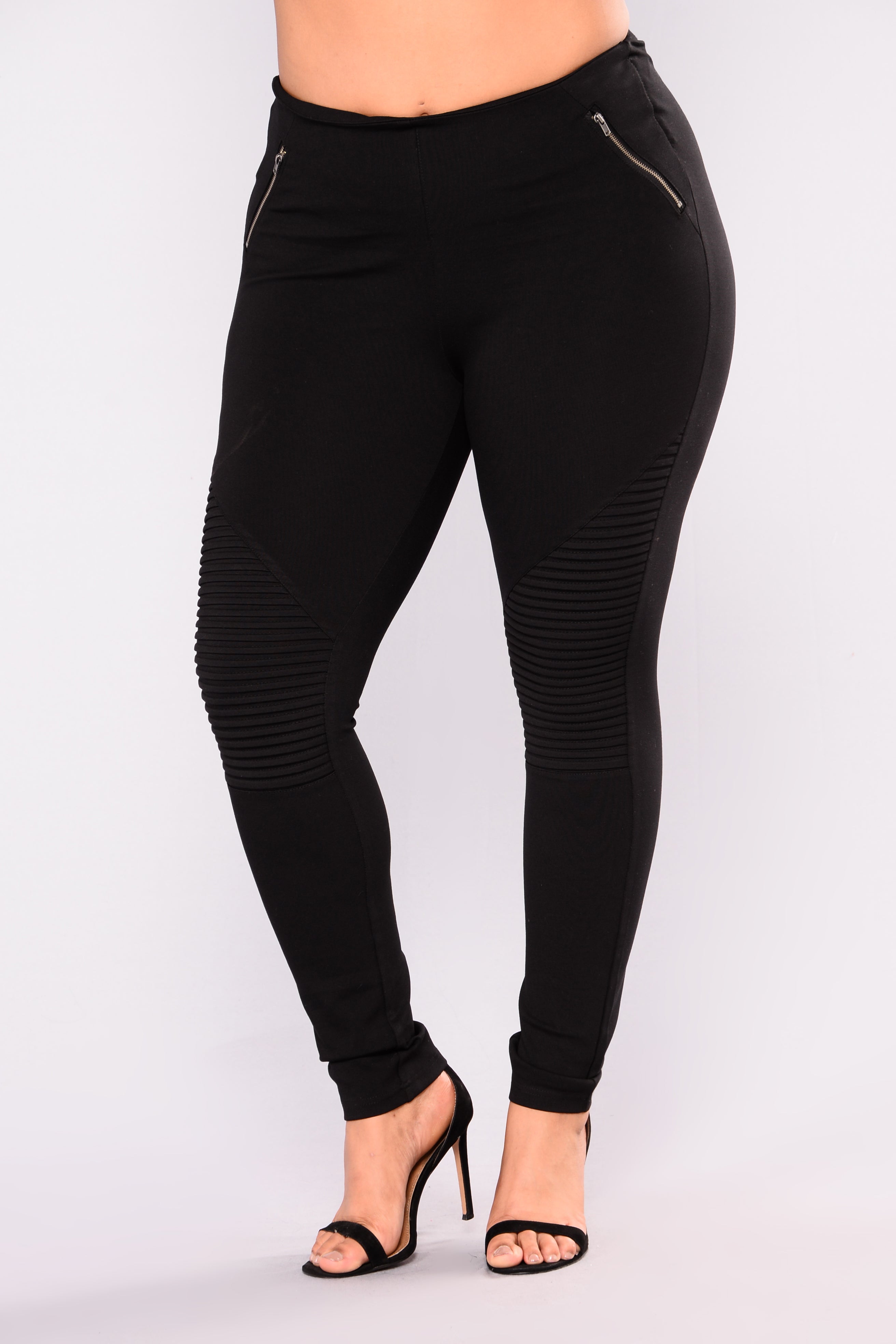 Jossie Stretch Moto Pants - Black – Fashion Nova