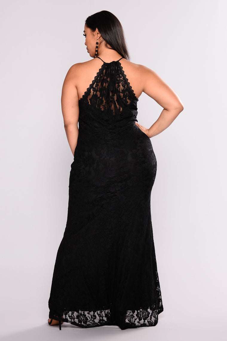 fashion nova plus size black dress