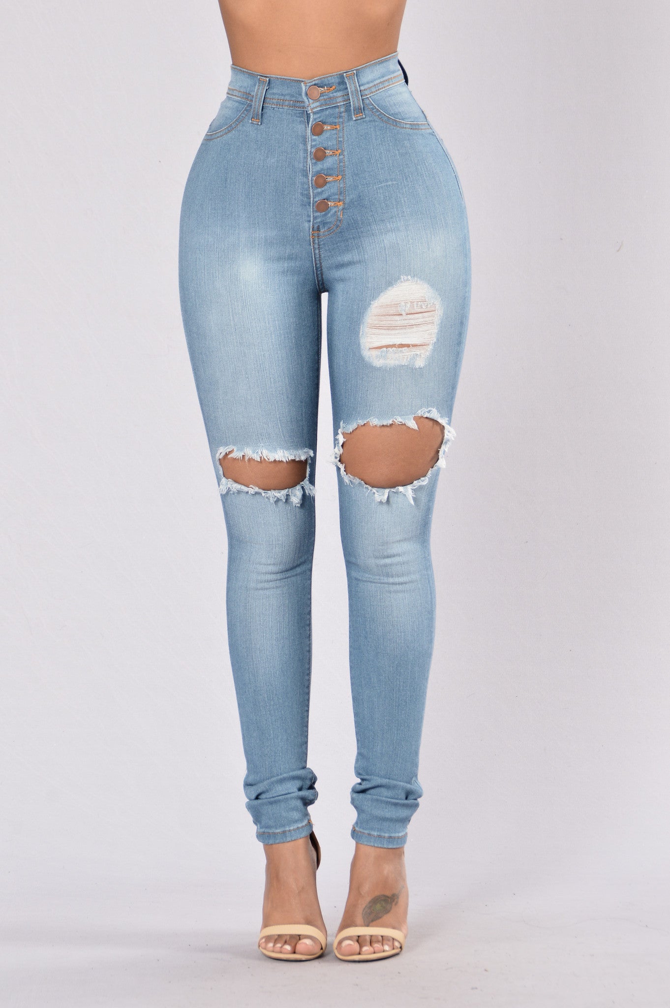 I'm Exposed Jeans - Medium Blue