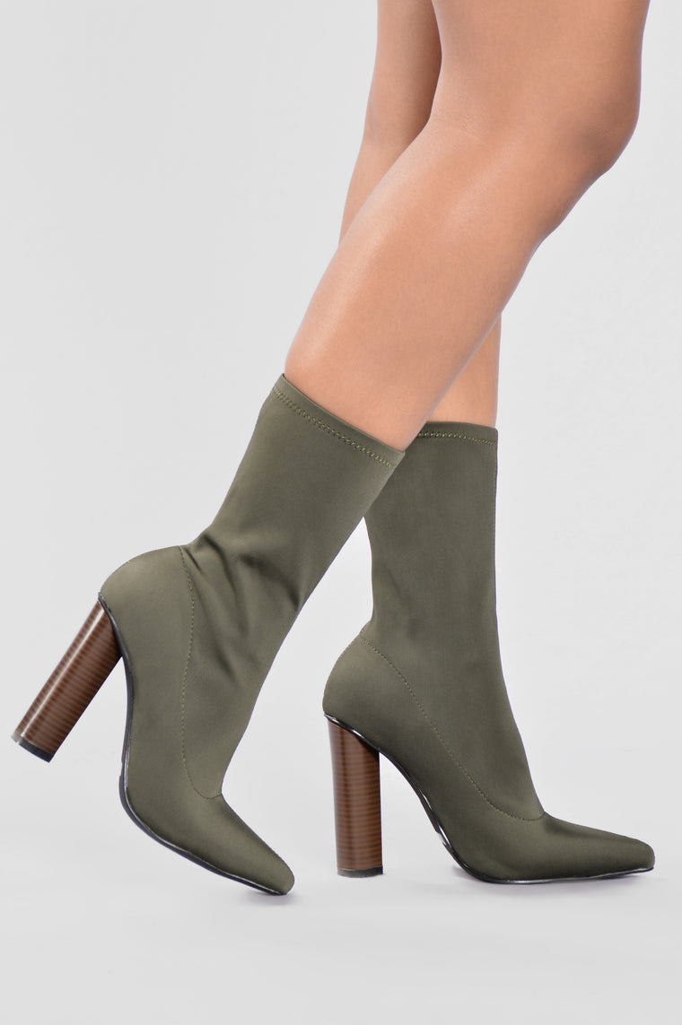 King Of Me Boot - Olive, Shoes 