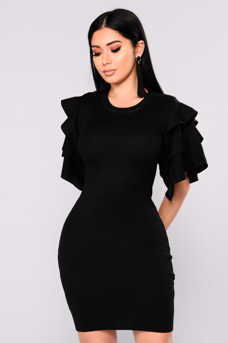 Madden Knit Dress - Black, Dresses | Fashion Nova