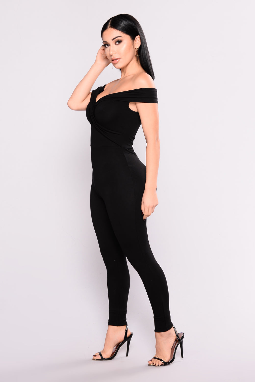 Twist and Take Jumpsuit - Black