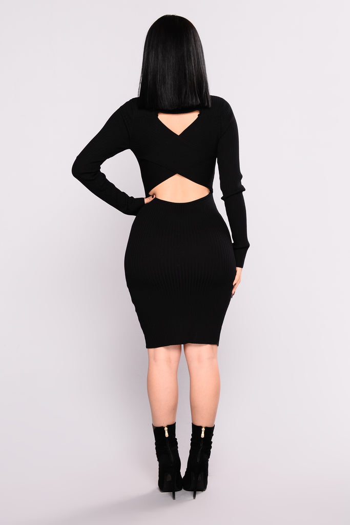 Zayla Knit Dress - Black