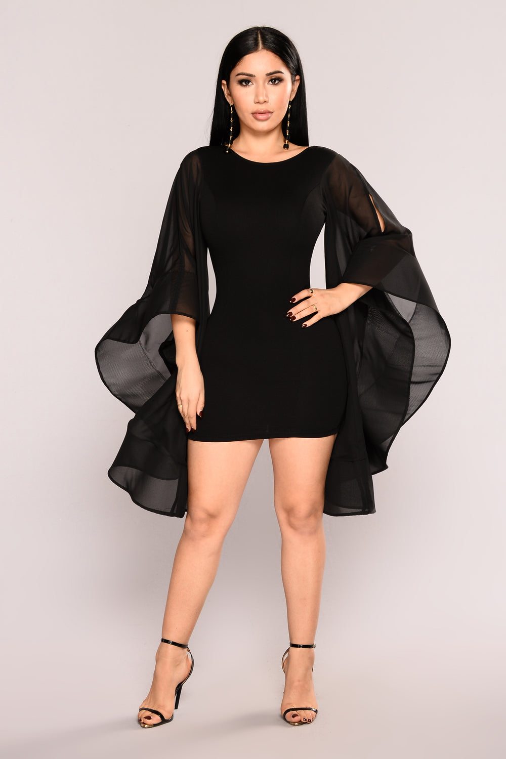 fashion nova black formal dress