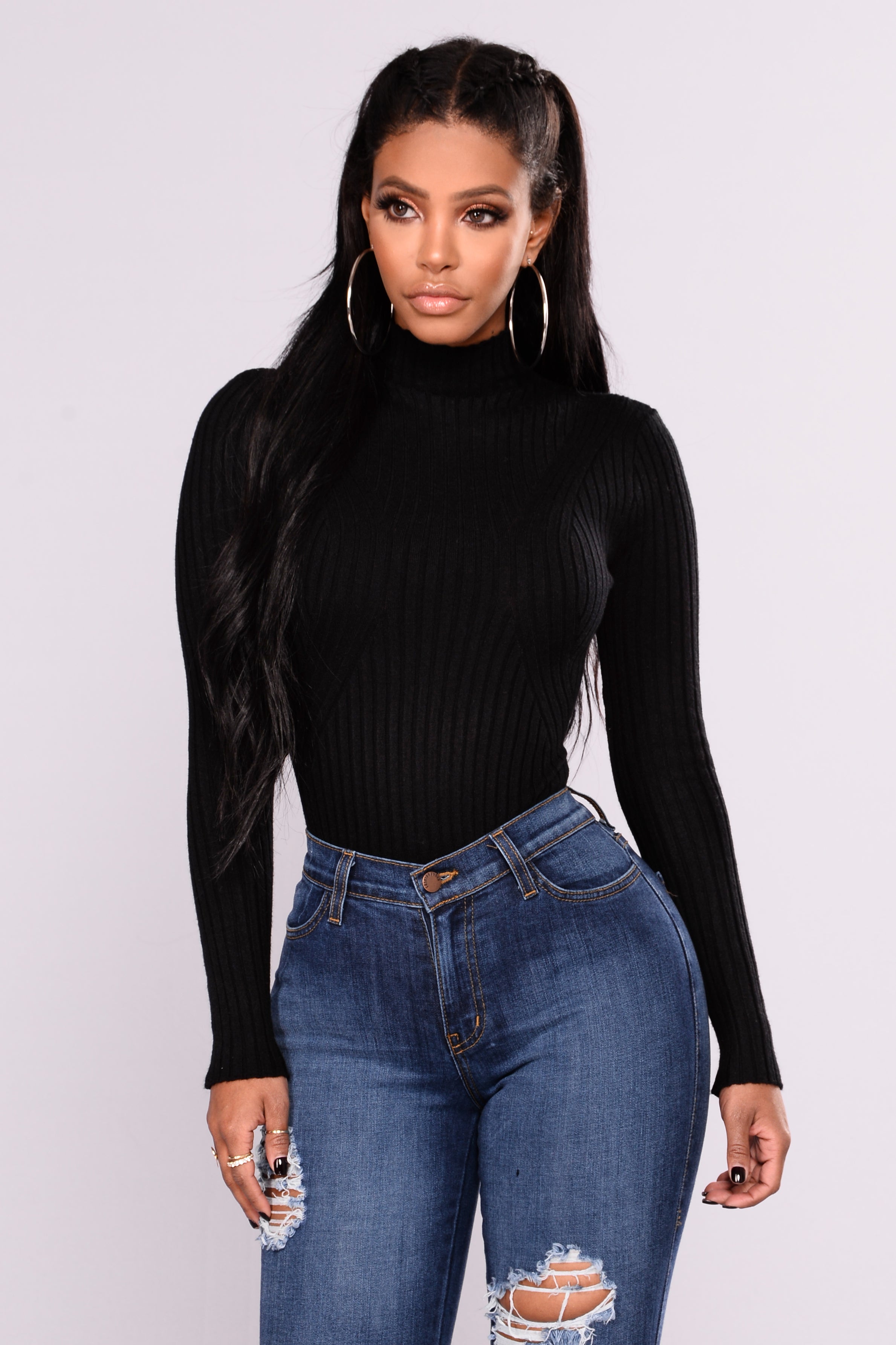 fashion nova black bodysuit