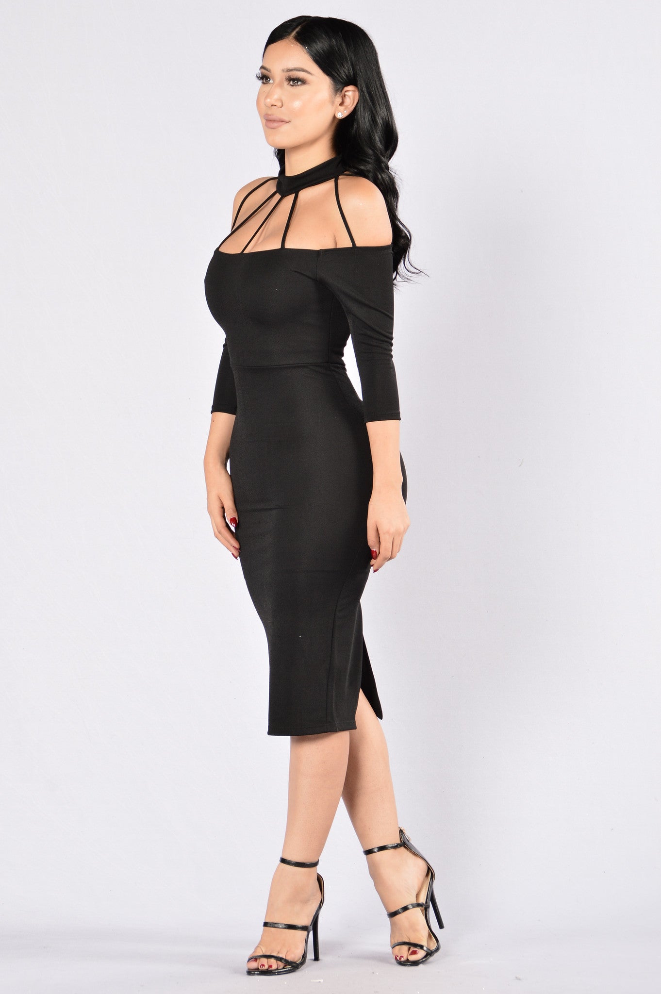 Too Toxic For Me Dress - Black