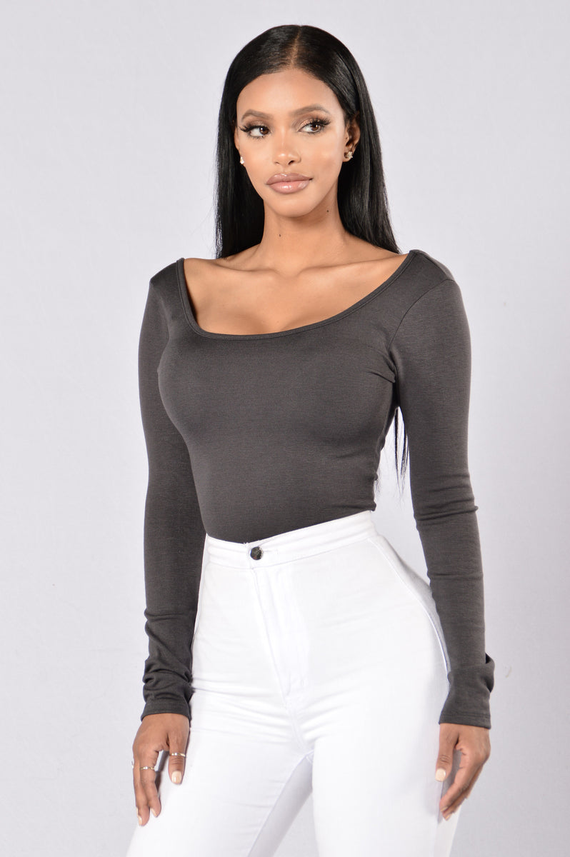 Misfit Bodysuit - Charcoal | Fashion Nova, Bodysuits | Fashion Nova