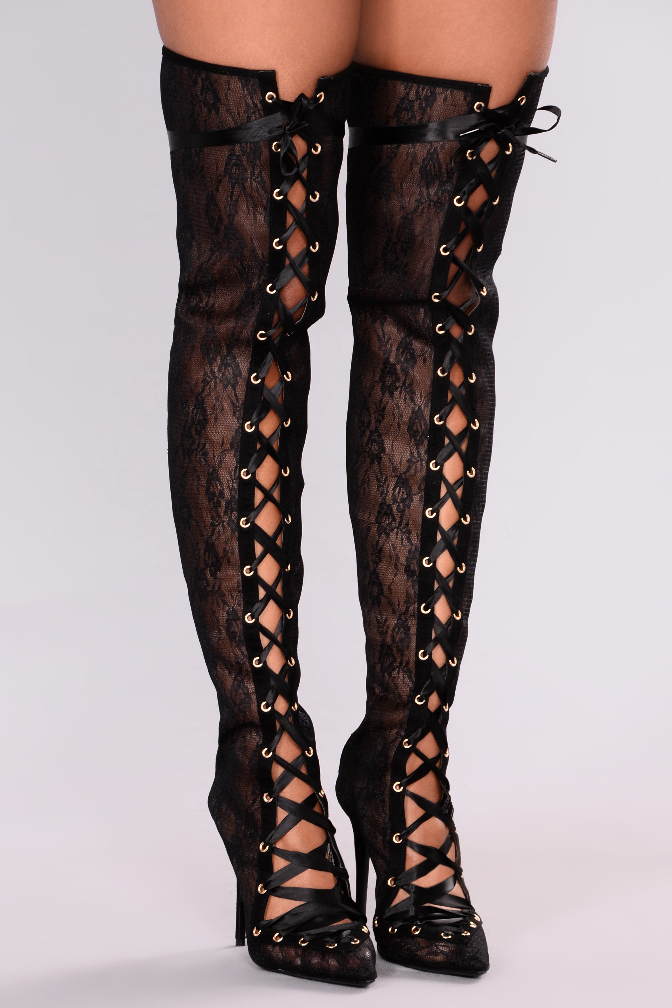 fashion nova high knee boots