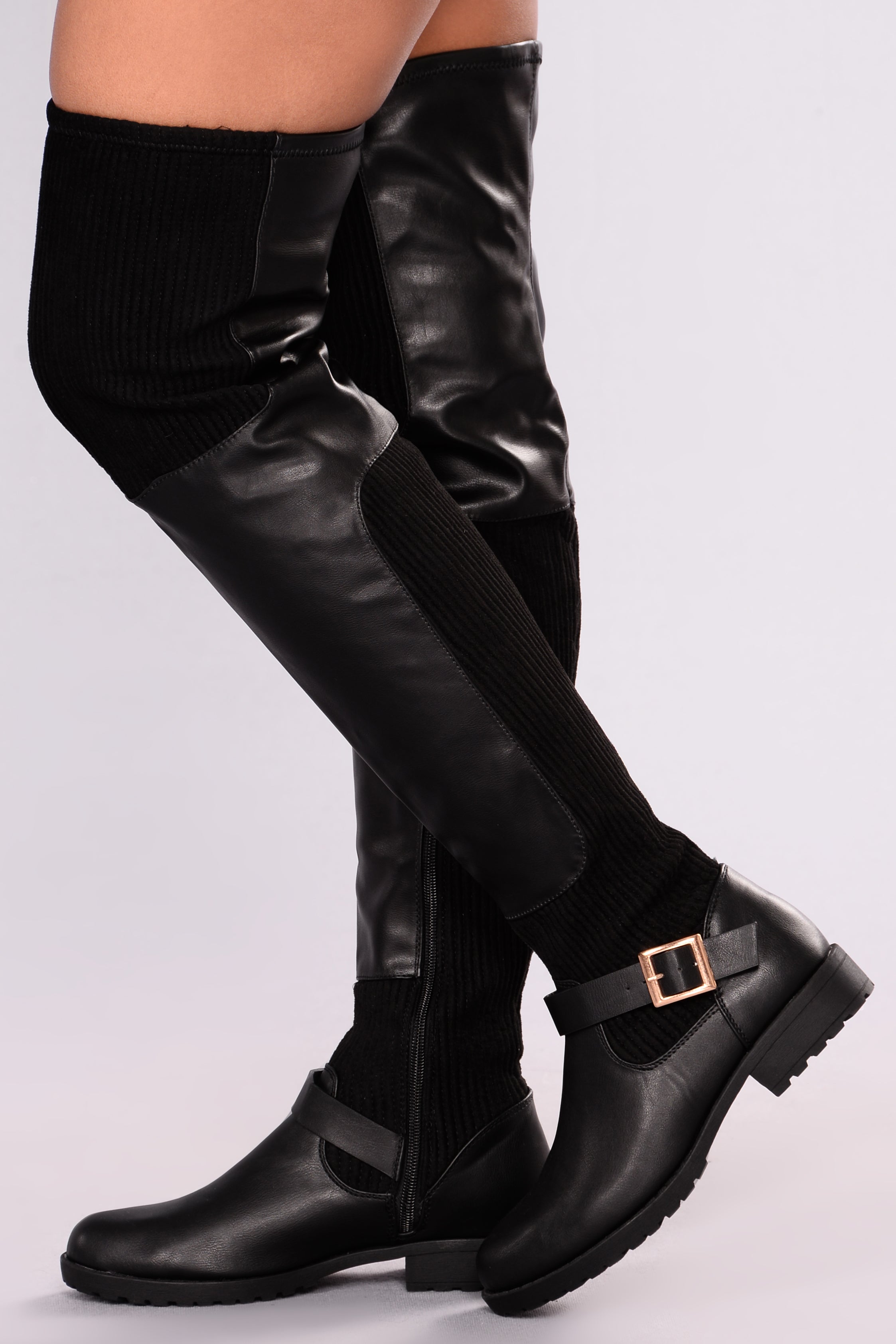 fashion nova black boots