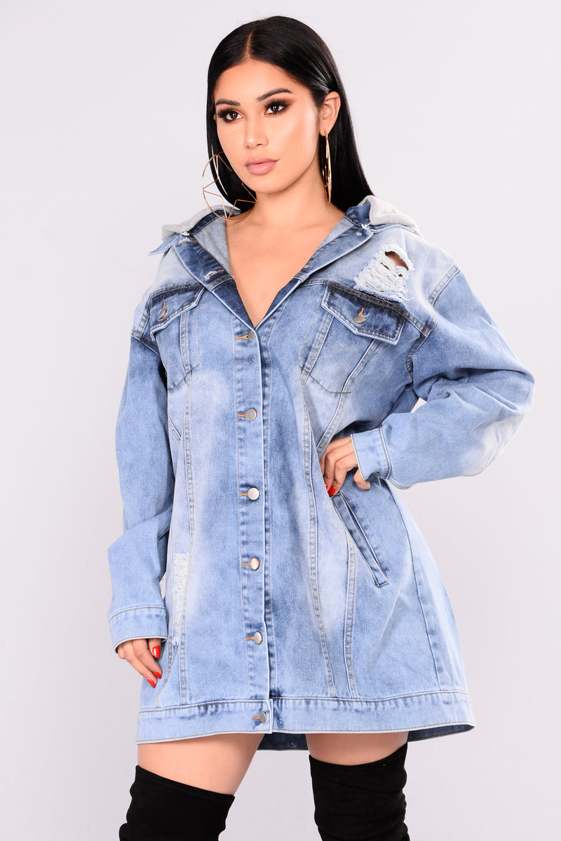 See You Around Denim Jacket - Light Wash | Fashion Nova, Jackets ...