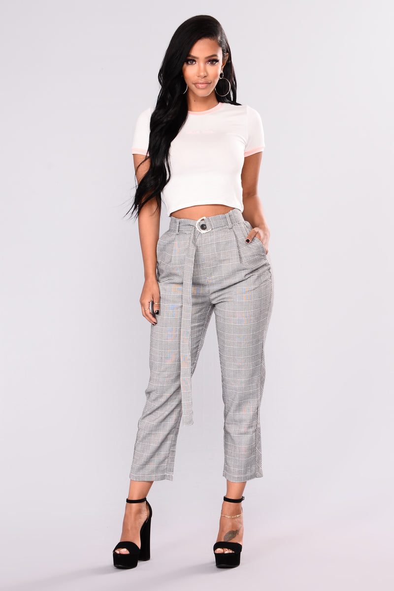 Check Me Out Crop Pants - Grey, Pants | Fashion Nova