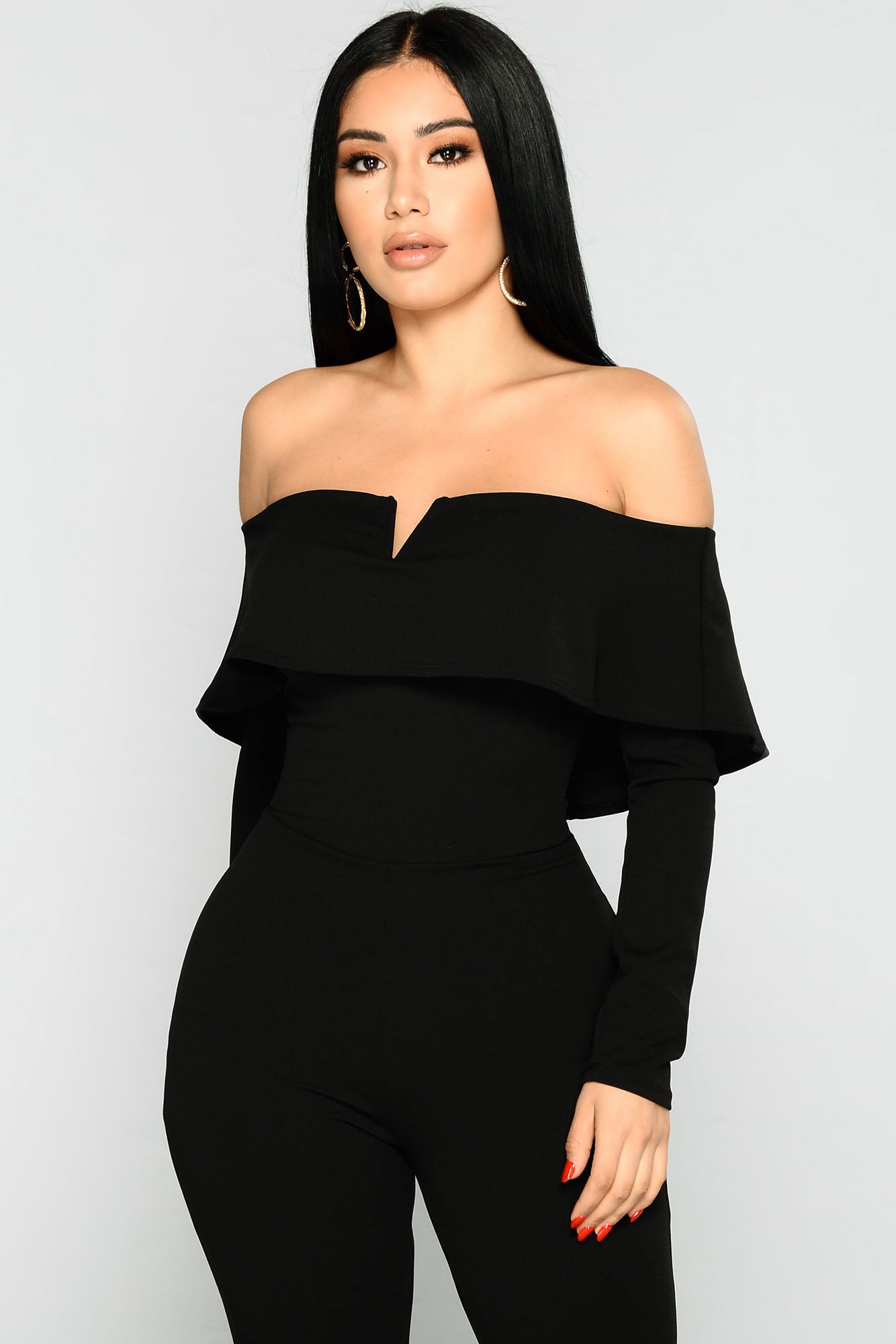 Very V Wire Jumpsuit - Black – Fashion Nova