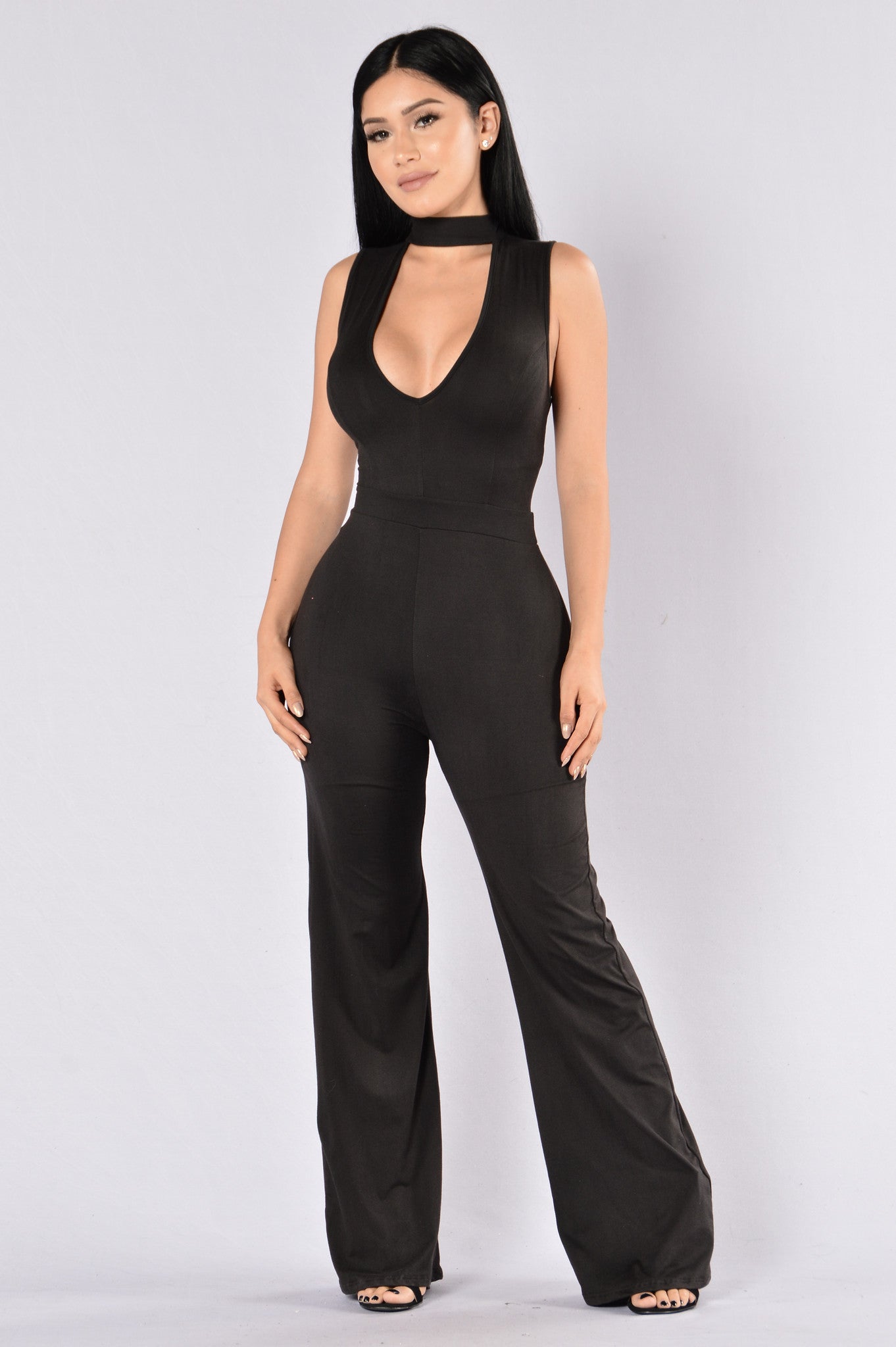 Sophisticated Lady Jumpsuit - Black