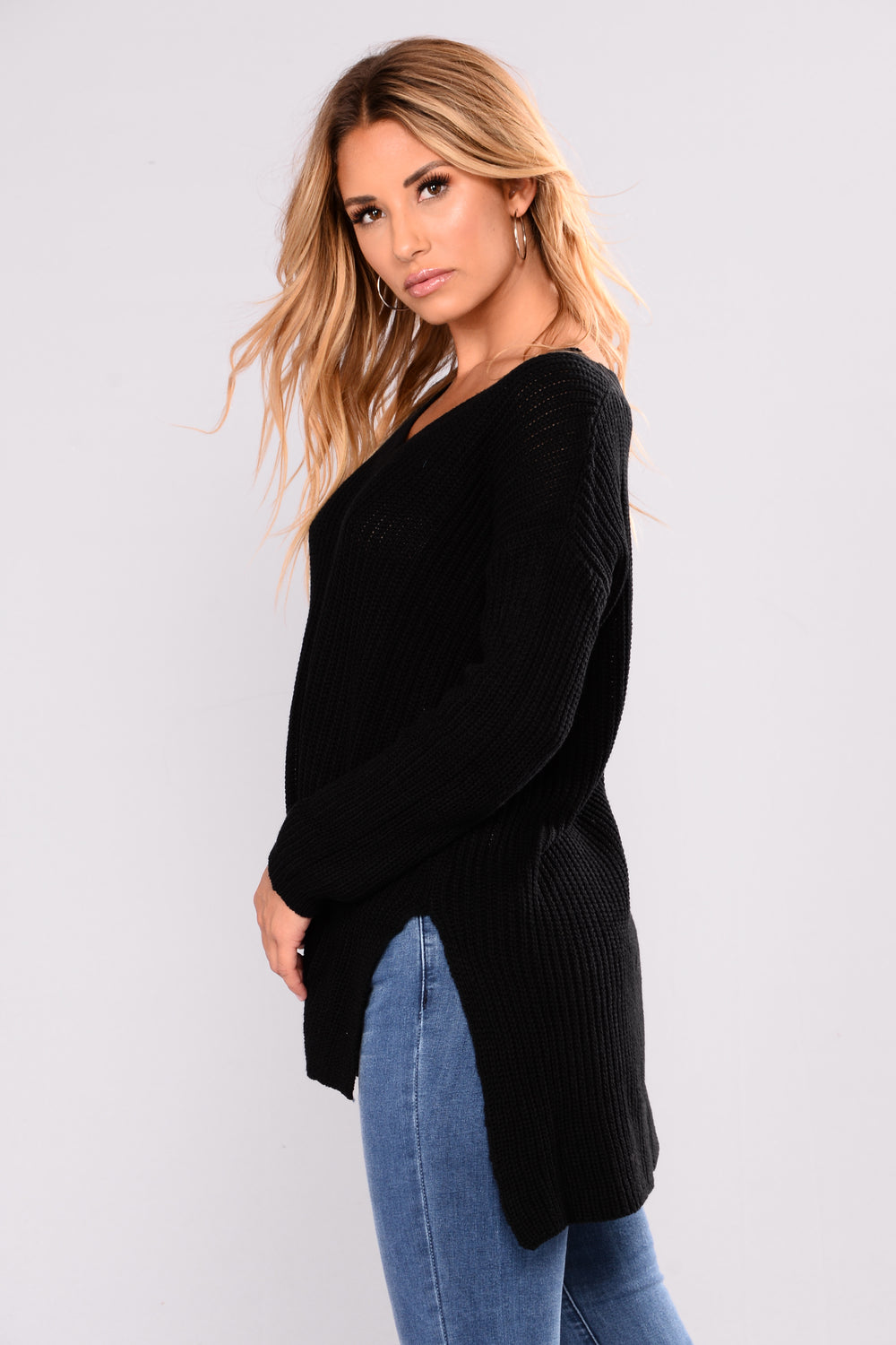 Camille Oversized  Sweater  Black