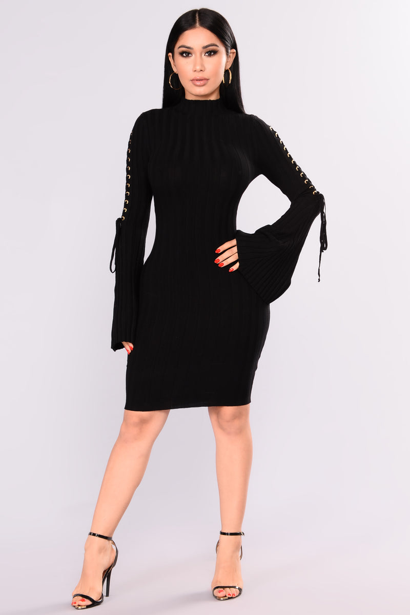 Next To Me Knit Dress - Black | Fashion Nova, Dresses | Fashion Nova