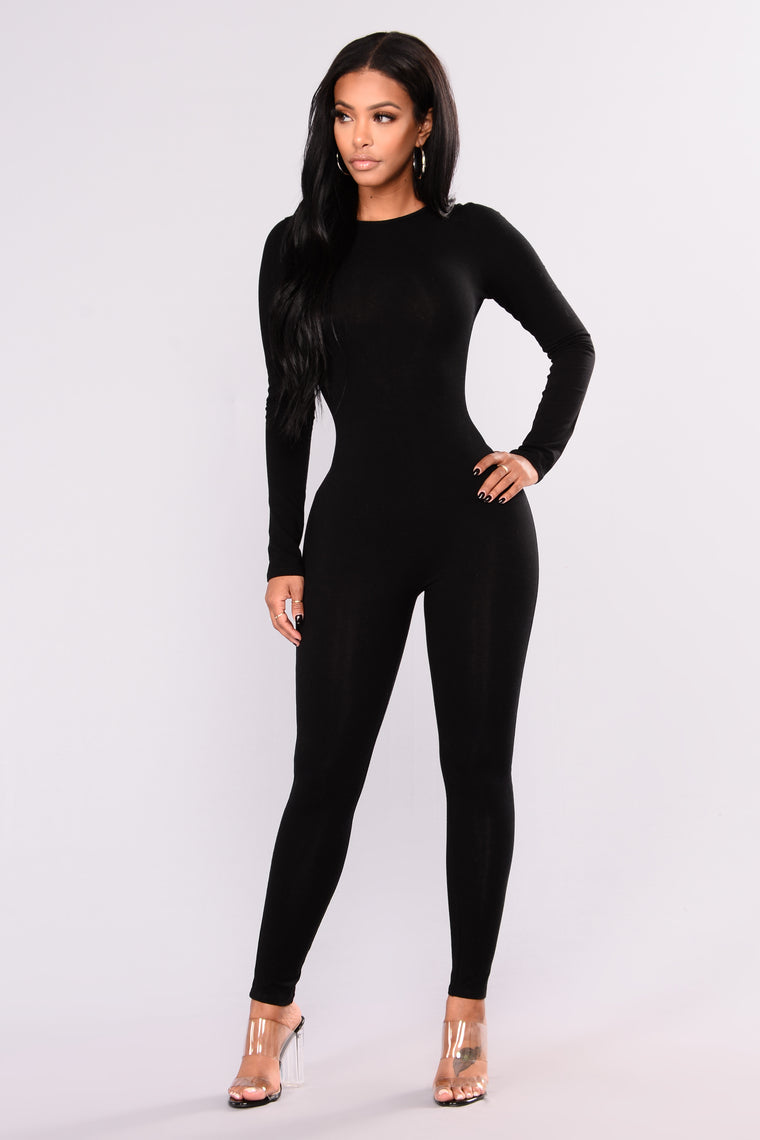 professional black jumpsuit