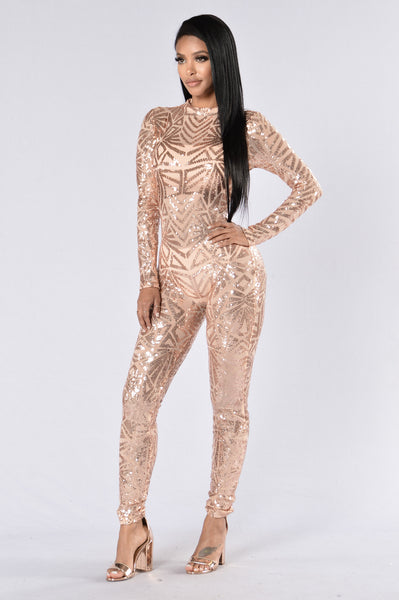 fashion nova glitter jumpsuit