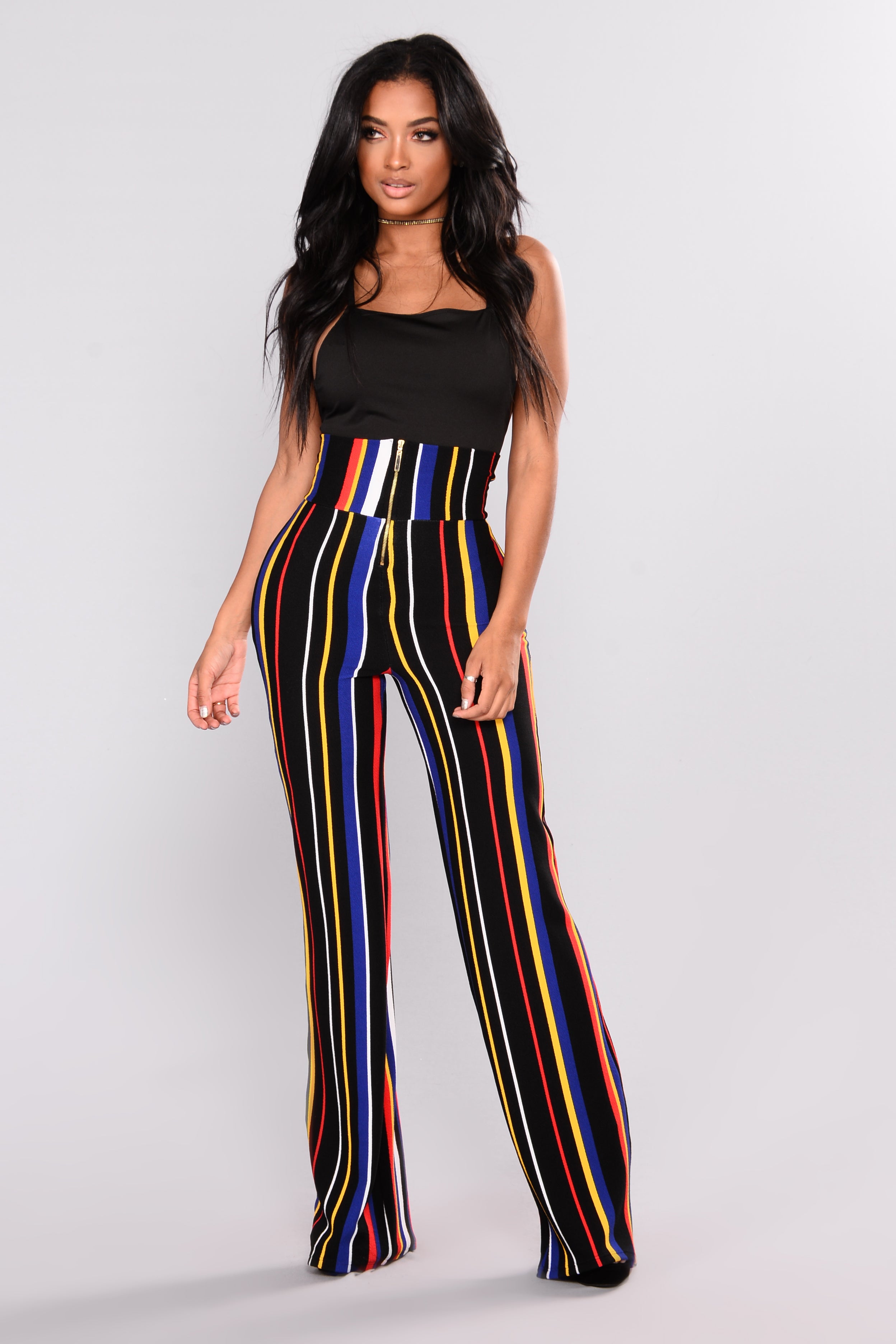 striped pants fashion nova