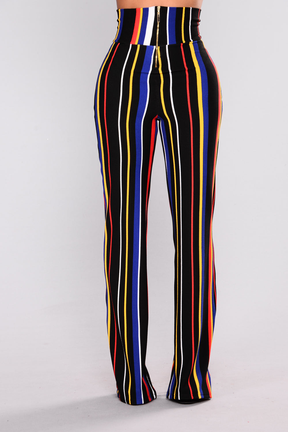 Helene Stripe Pants - Black/ Multi