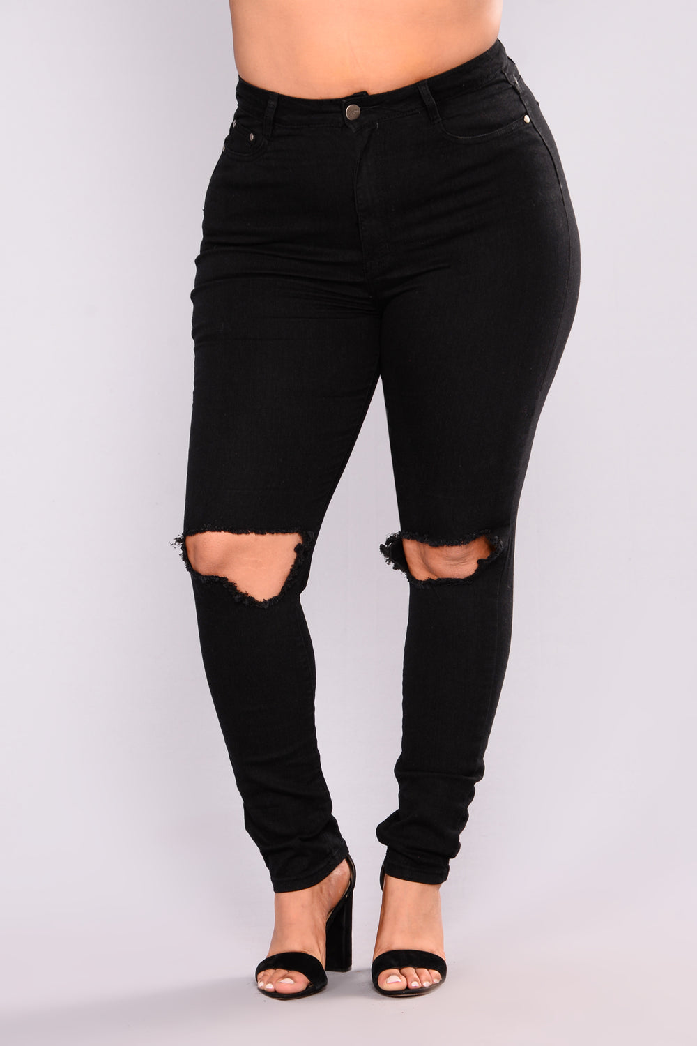 Distracted High Rise Jeans - Black
