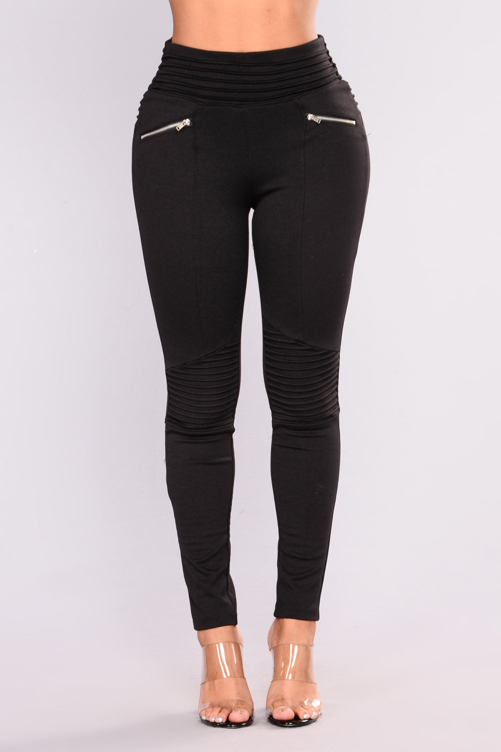 Kinda Sweet Motto Leggings - Black