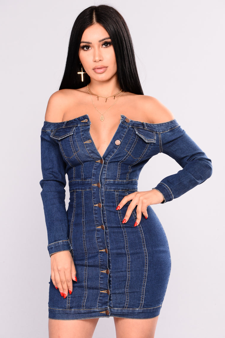 fashion nova jeans dress