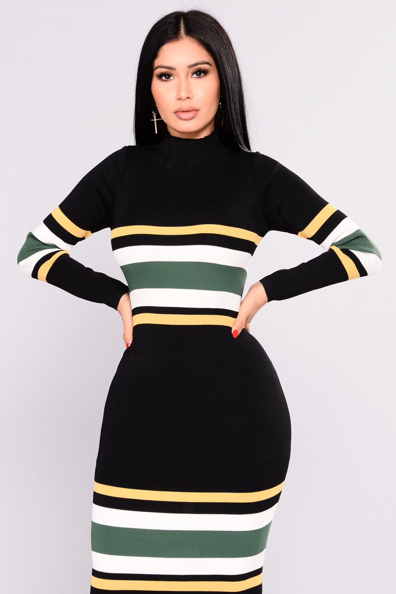 Picked Perfect Striped Dress - Navy Black, Dresses | Fashion Nova