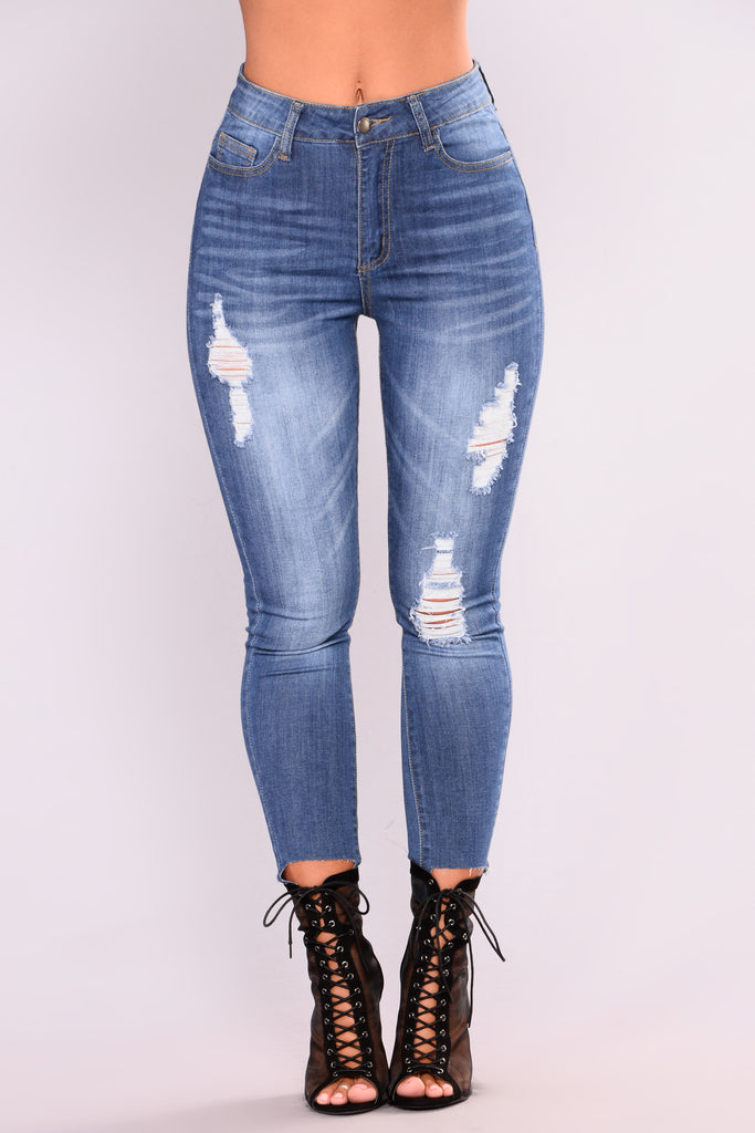 Despacito High Rise Jeans - Medium Wash