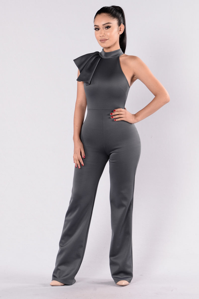 Get Dancin' Jumpsuit - Charcoal | Fashion Nova, Jumpsuits | Fashion Nova