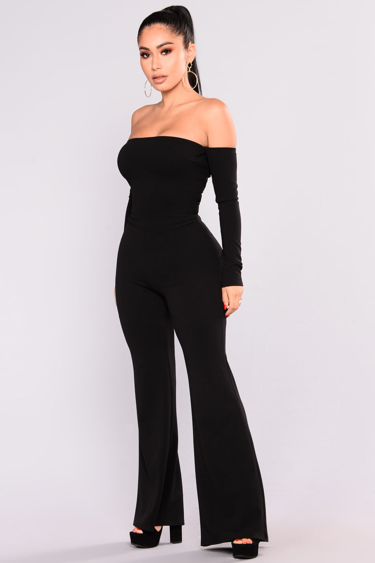 Never Forget You Lace Up Jumpsuit - Black - Jumpsuits - Fashion Nova